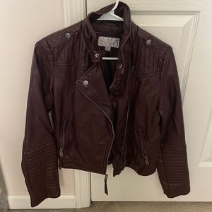 Faux leather jacket